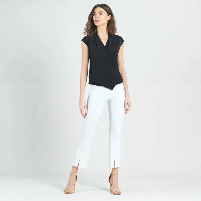 Crossover Faux Wrap Top 8211 Black 8211 Final Sale Women Clara Sunwoo Modern Basics Crossover Faux Wrap Top 8211 Black 8211 Final Sale Women Clara Sunwoo Modern Basics