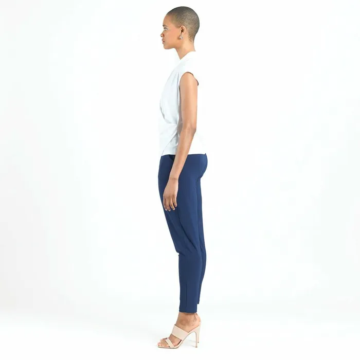 Crossover Faux Wrap Top 8211 White 8211 Final Sale Women Clara Sunwoo Modern Basics