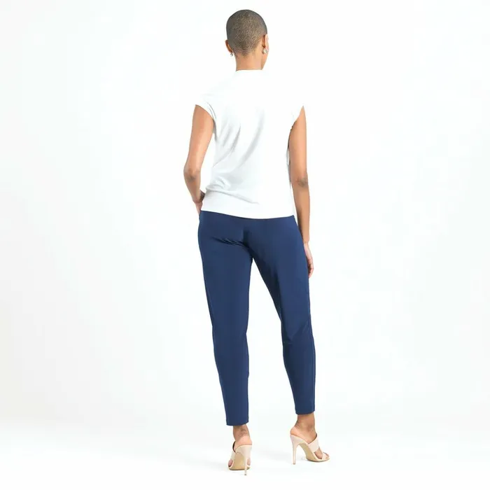 Crossover Faux Wrap Top 8211 White 8211 Final Sale Women Clara Sunwoo Modern Basics