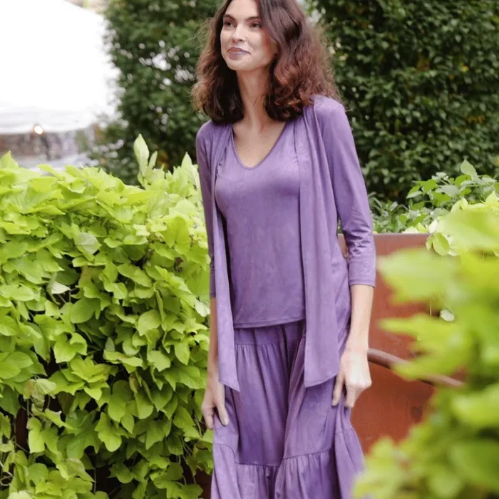 Crushed Silk Knit 8211 Cardigan Tank SkirtPant 3pc Set 8211 Plum 8211 Final Sale Women Clara Sunwoo Jackets Cardigans Crushed Silk Knit 8211 Cardigan Tank SkirtPant 3pc Set 8211 Plum 8211 Final Sale Women Clara Sunwoo Jackets Cardigans
