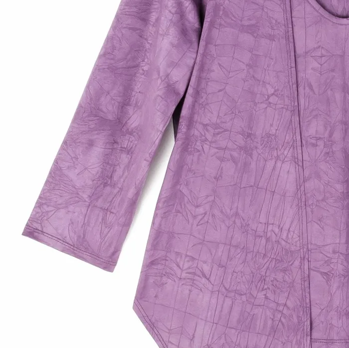 Crushed Silk Knit 8211 Cardigan Tank SkirtPant 3pc Set 8211 Plum 8211 Final Sale Women Clara Sunwoo Jackets Cardigans