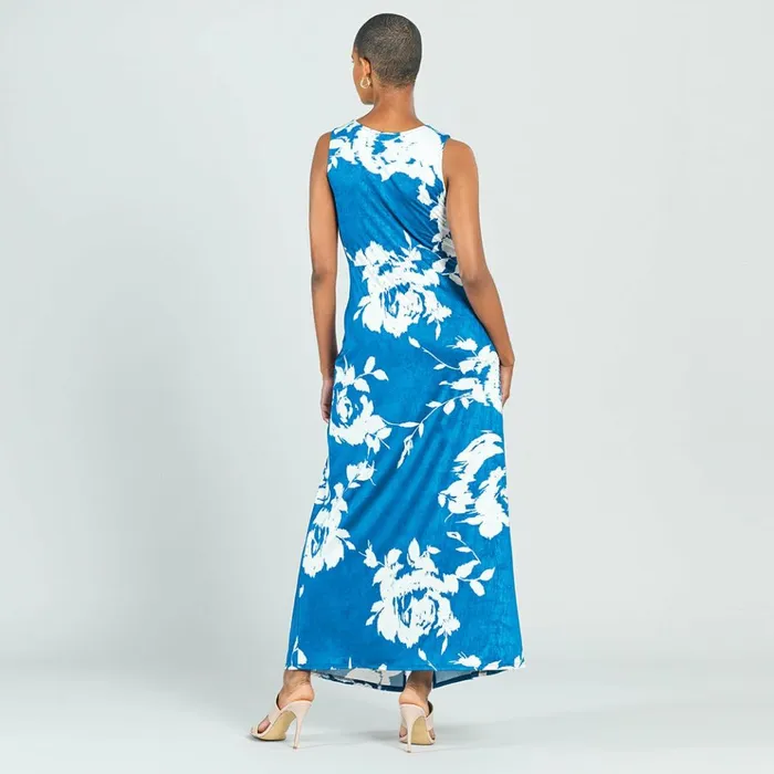 Crushed Silk Knit 8211 Center Slit Maxi Dress 8211 Dreamy Floral 8211 Final Sale Women Clara Sunwoo Dresses Jumpsuits