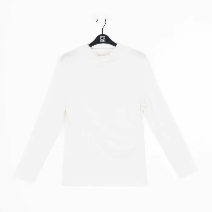 Crushed Silk Knit 8211 Draped Neck Side Ruched Top 8211 Ivory 8211 Final Sale Women Clara Sunwoo Tops Tunics