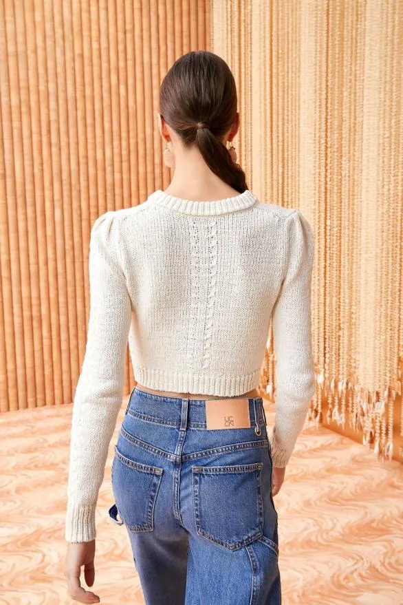 Delphina Cardigan Ivory Women Ulla Johnson Knits Delphina Cardigan Ivory Women Ulla Johnson Knits