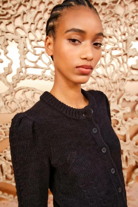 Delphina Cardigan Noir Women Ulla Johnson Knits Delphina Cardigan Noir Women Ulla Johnson Knits