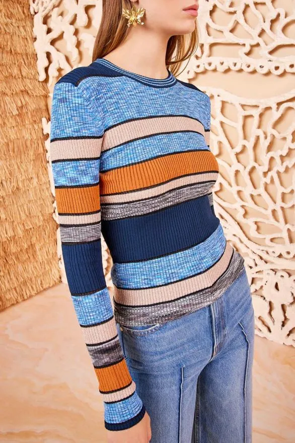 Denia Top Adriatic Women Ulla Johnson Knits Denia Top Adriatic Women Ulla Johnson Knits