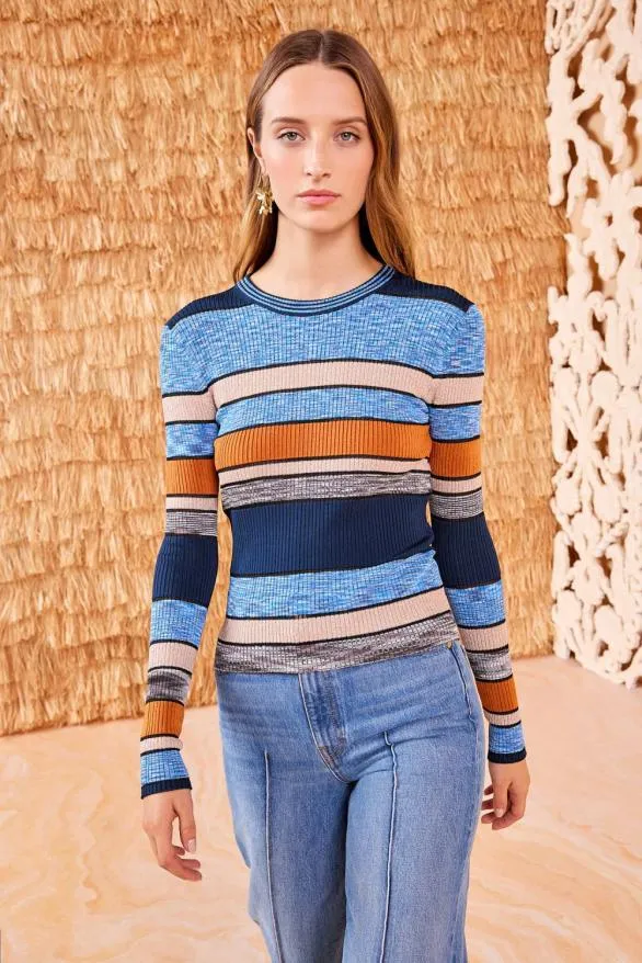 Denia Top Adriatic Women Ulla Johnson Knits Denia Top Adriatic Women Ulla Johnson Knits