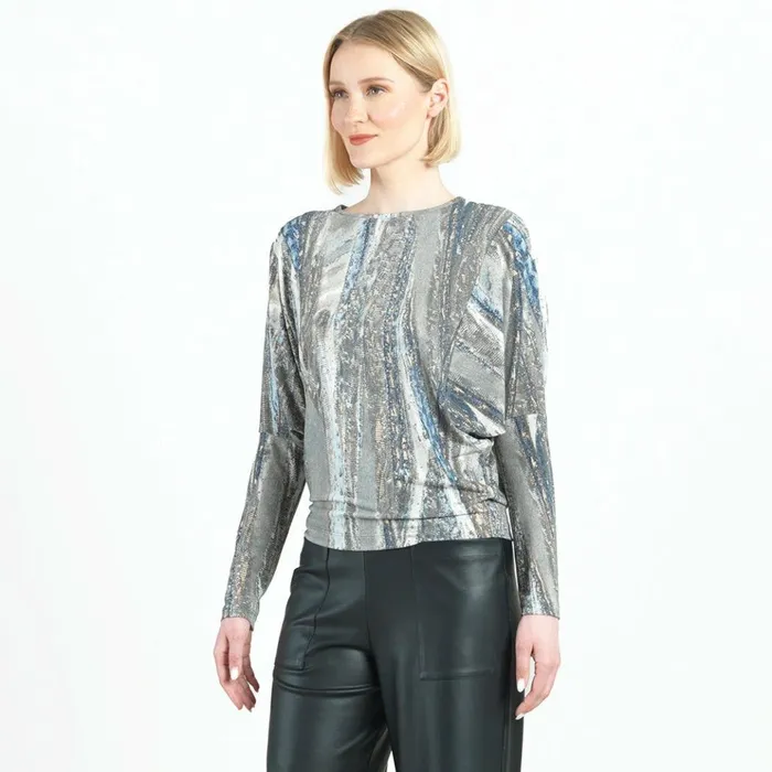 Dolman Sleeve Top 8211 Python Taupe 8211 Final Sale Women Clara Sunwoo Tops Tunics
