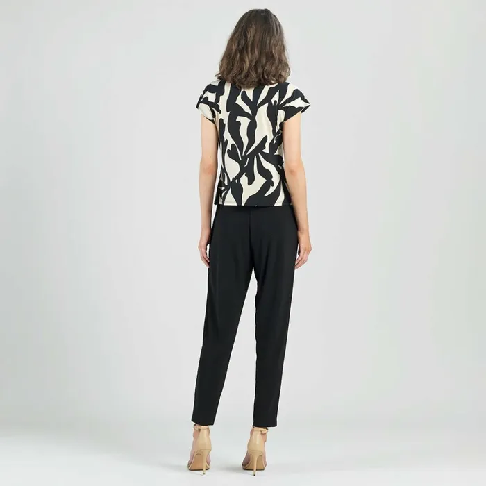 Drape Neck Loop Front Top 8211 Leaf Shadow Women Clara Sunwoo Spring Collection