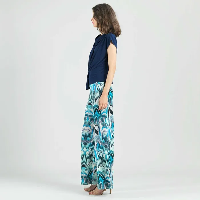 Drape Neck Loop Front Top 8211 Navy Women Clara Sunwoo Spring Collection