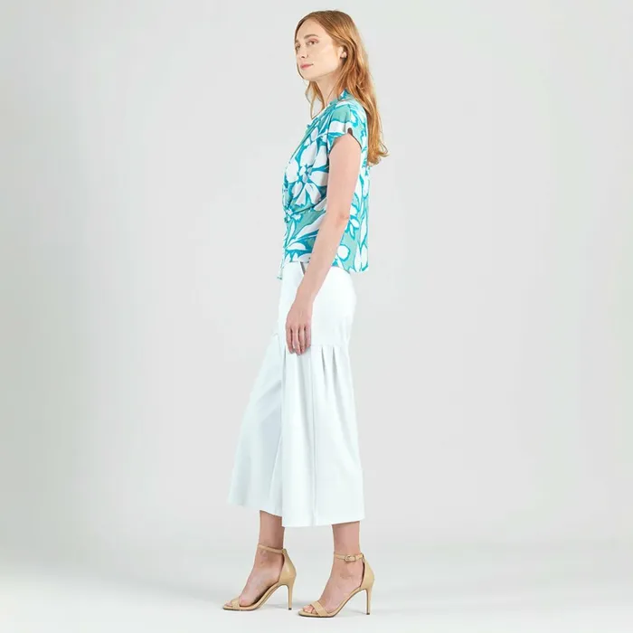 Drape Neck Loop Front Top 8211 Paradise Petal Women Clara Sunwoo Spring Collection