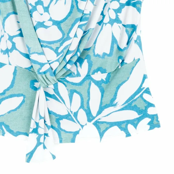 Drape Neck Loop Front Top 8211 Paradise Petal Women Clara Sunwoo Spring Collection