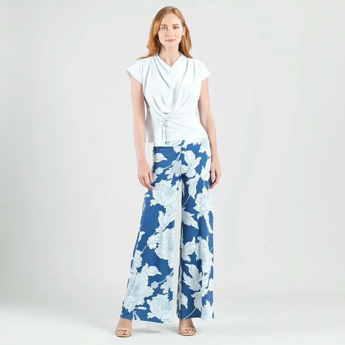 Drape Neck Loop Front Top 8211 White Women Clara Sunwoo Spring Collection