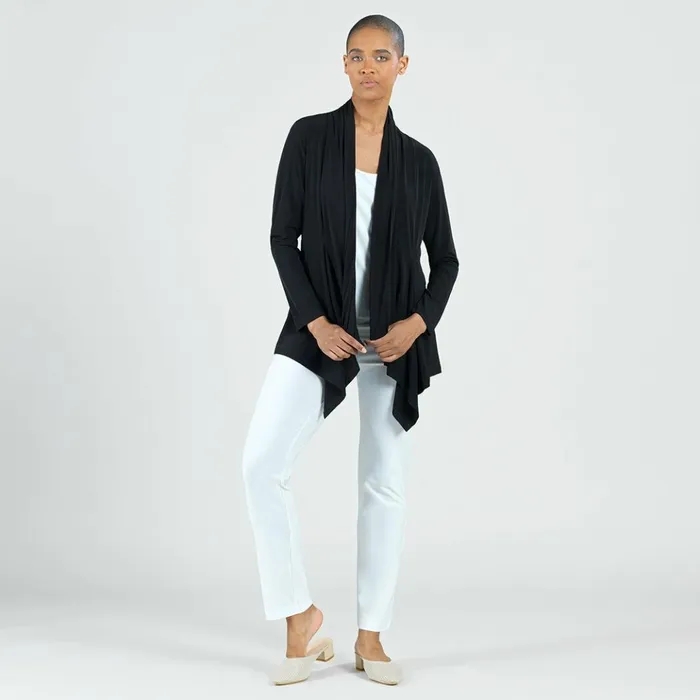 Drape Tunic Cardigan 8211 Black Women Clara Sunwoo Jackets Cardigans