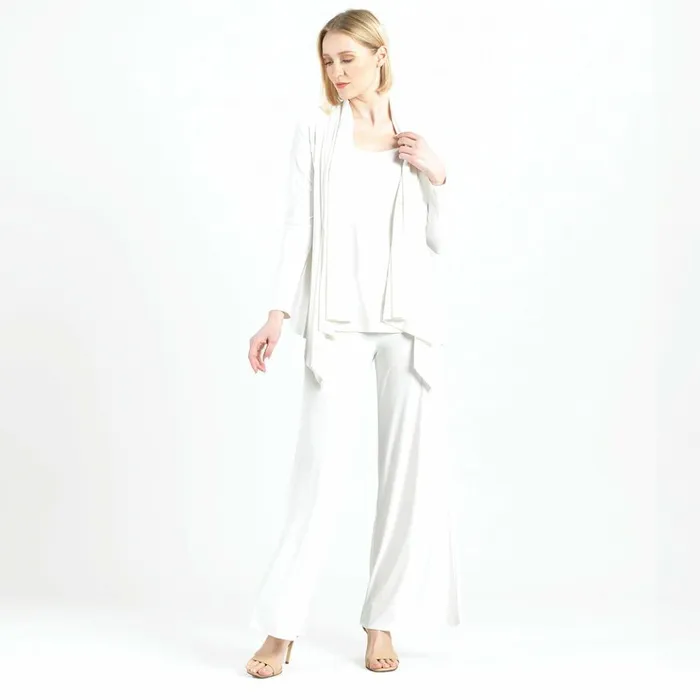 Drape Tunic Cardigan 8211 Ivory Women Clara Sunwoo Jackets Cardigans