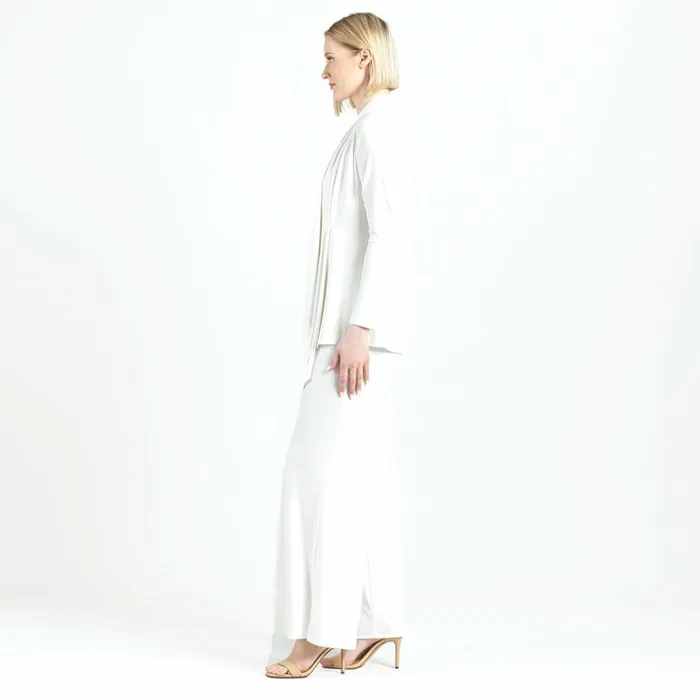 Drape Tunic Cardigan 8211 Ivory Women Clara Sunwoo Jackets Cardigans