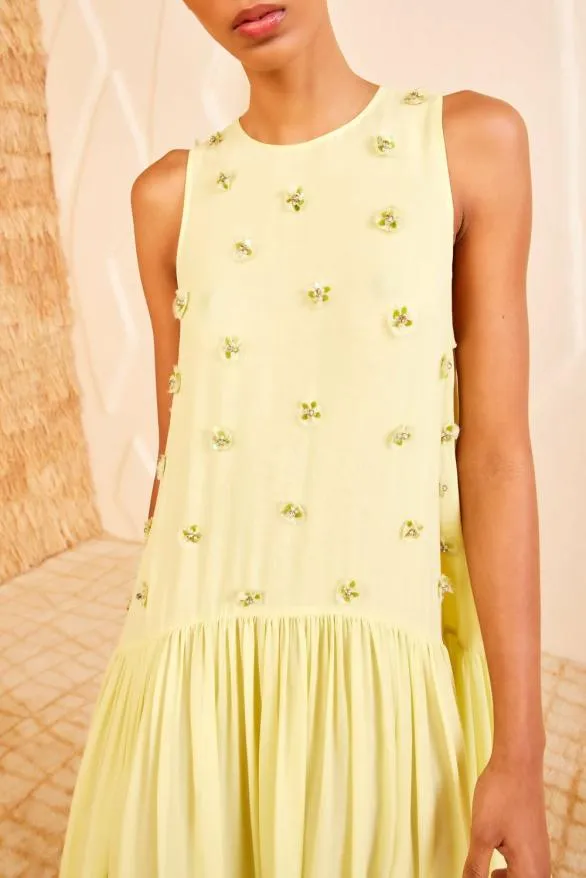 Eleni Dress Citron Women Ulla Johnson Dresses Eleni Dress Citron Women Ulla Johnson Dresses