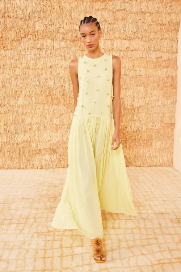 Eleni Dress Citron Women Ulla Johnson Dresses Eleni Dress Citron Women Ulla Johnson Dresses