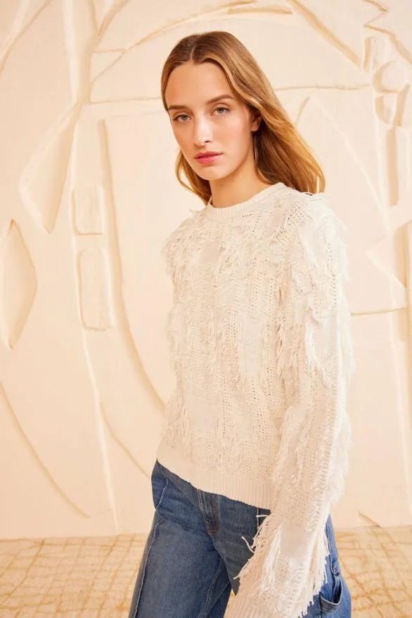 Eliana Pullover Pristine Women Ulla Johnson Knits Eliana Pullover Pristine Women Ulla Johnson Knits