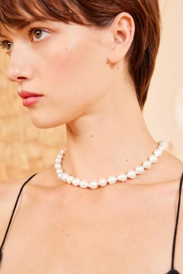 Elyse Pearl Necklace Pearl Women Ulla Johnson Jewelry Elyse Pearl Necklace Pearl Women Ulla Johnson Jewelry