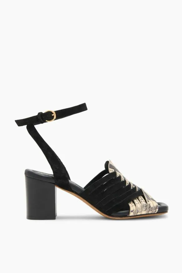 Ema Mid Heel Noir Python Colorblock Women Ulla Johnson Shoes