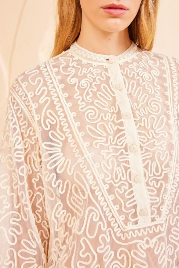 Esme Blouse Ivory Women Ulla Johnson Tops Esme Blouse Ivory Women Ulla Johnson Tops