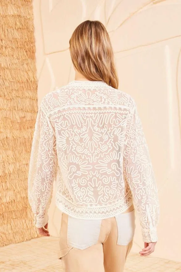 Esme Blouse Ivory Women Ulla Johnson Tops Esme Blouse Ivory Women Ulla Johnson Tops