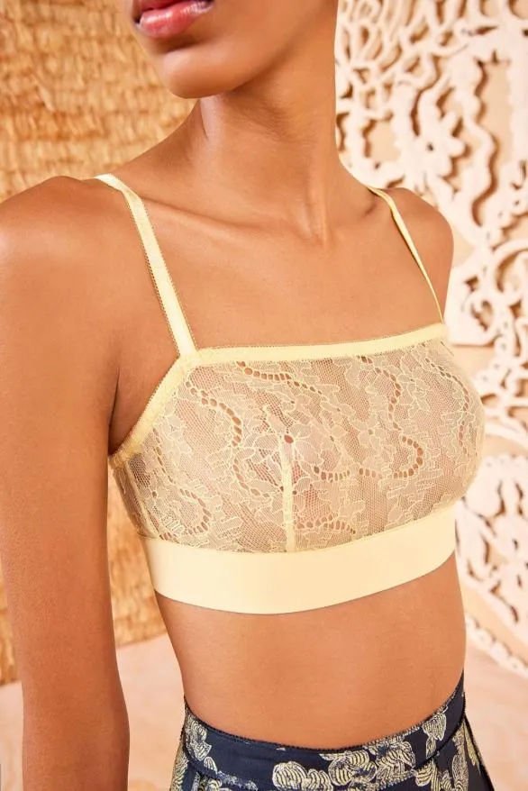 Finn Bra Lemonbalm Women Ulla Johnson Loungewear Finn Bra Lemonbalm Women Ulla Johnson Loungewear