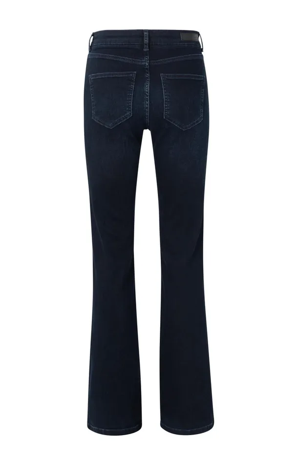 Flared Denim Jeans With Mid Waist 8211 L34 Dark Blue Denim Women YAYA Jeans Flared Denim Jeans With Mid Waist 8211 L34 Dark Blue Denim Women YAYA Jeans