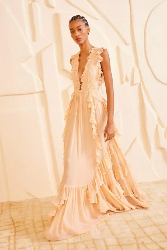 Florella Gown Peony Women Ulla Johnson Dresses Florella Gown Peony Women Ulla Johnson Dresses