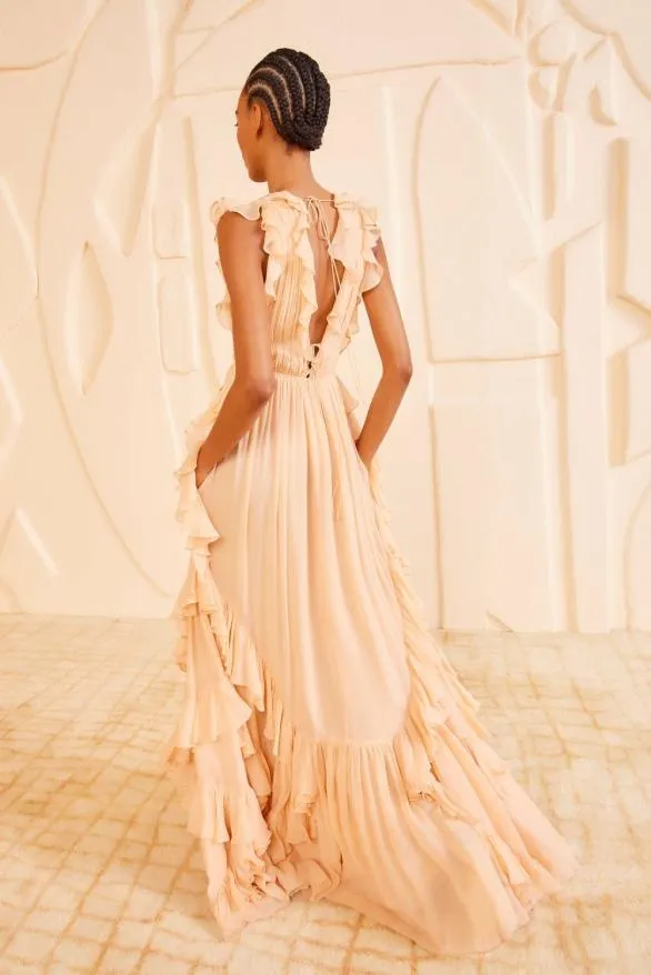 Florella Gown Peony Women Ulla Johnson Dresses Florella Gown Peony Women Ulla Johnson Dresses