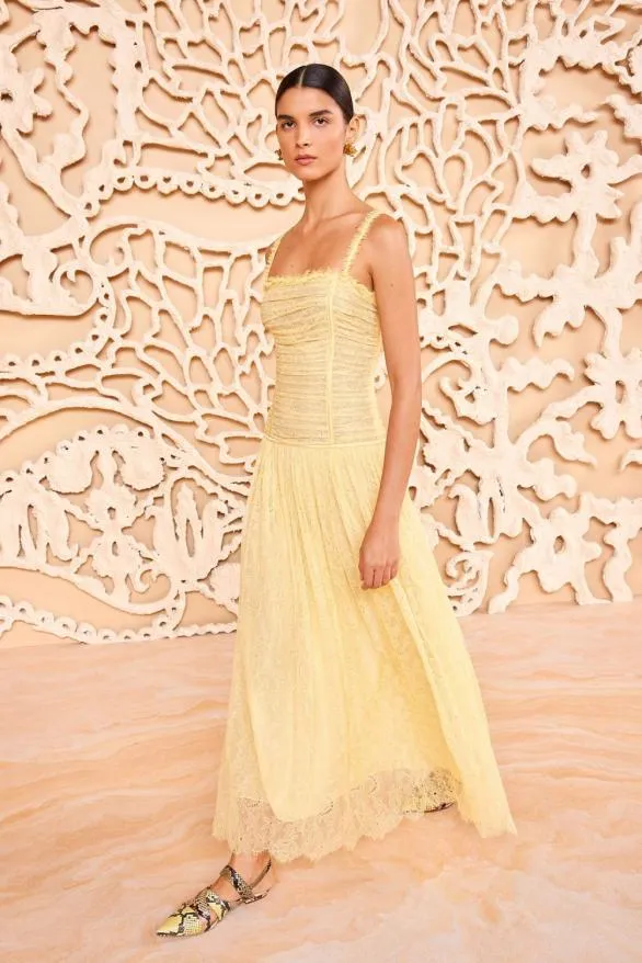 Florelle Dress Lemonbalm Women Ulla Johnson Dresses Florelle Dress Lemonbalm Women Ulla Johnson Dresses