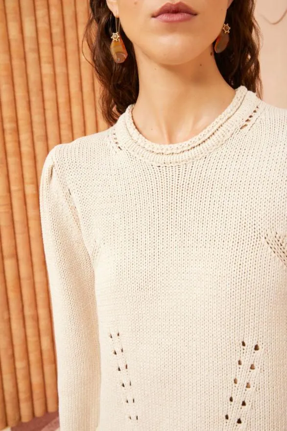 Florence Pullover Alabaster Women Ulla Johnson Knits Florence Pullover Alabaster Women Ulla Johnson Knits