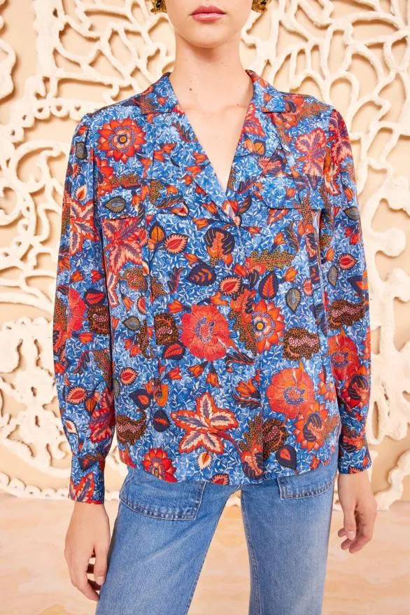 Florian Blouse Clematis Women Ulla Johnson Tops Florian Blouse Clematis Women Ulla Johnson Tops