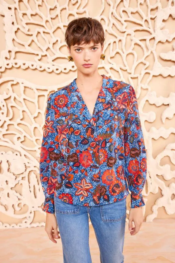 Florian Blouse Clematis Women Ulla Johnson Tops Florian Blouse Clematis Women Ulla Johnson Tops