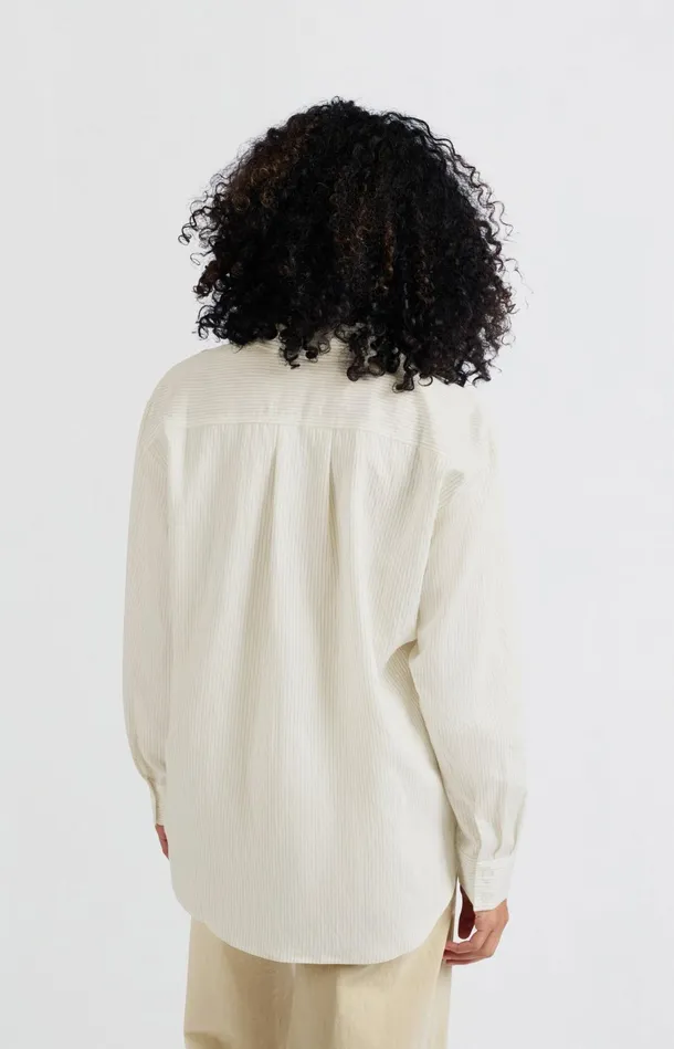 Flowy Pinstripe Blouse With Relaxed Fit Phantom Dessin Women YAYA Blouses Flowy Pinstripe Blouse With Relaxed Fit Phantom Dessin Women YAYA Blouses