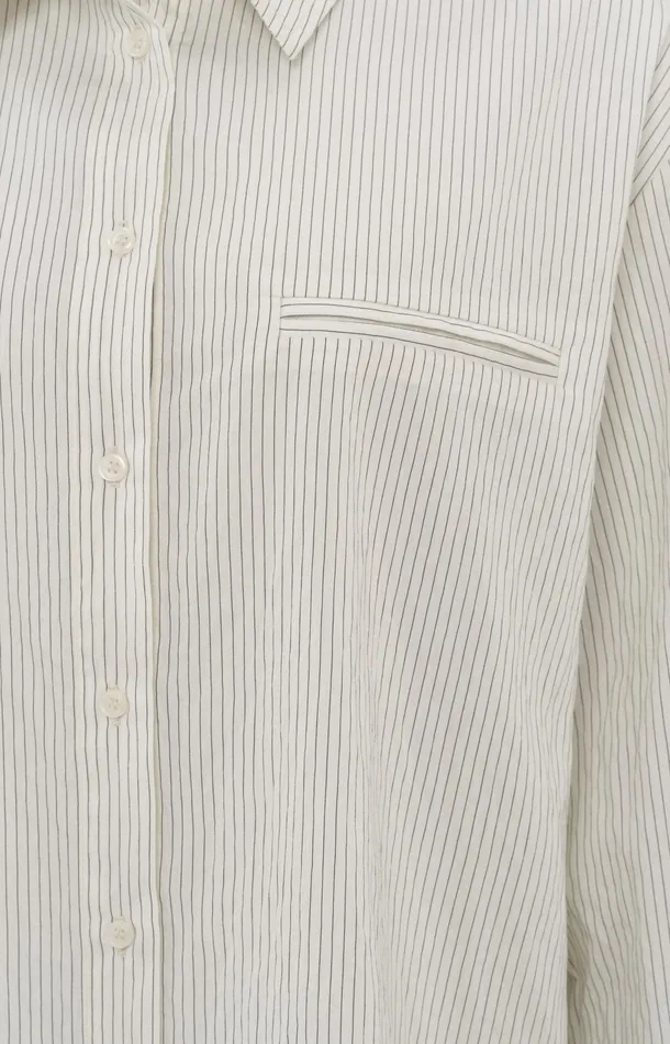 Flowy Pinstripe Blouse With Relaxed Fit Phantom Dessin Women YAYA Blouses Flowy Pinstripe Blouse With Relaxed Fit Phantom Dessin Women YAYA Blouses