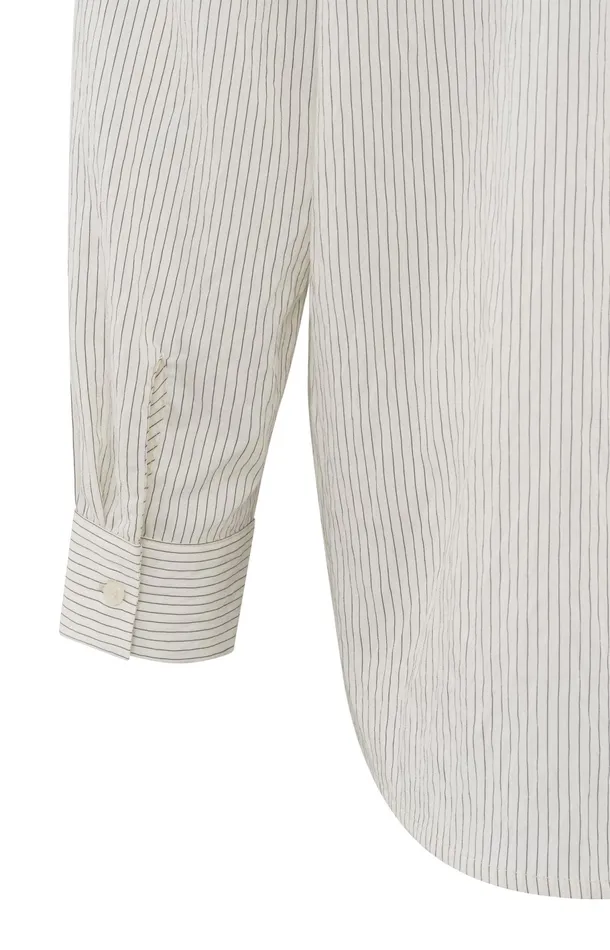 Flowy Pinstripe Blouse With Relaxed Fit Phantom Dessin Women YAYA Blouses Flowy Pinstripe Blouse With Relaxed Fit Phantom Dessin Women YAYA Blouses