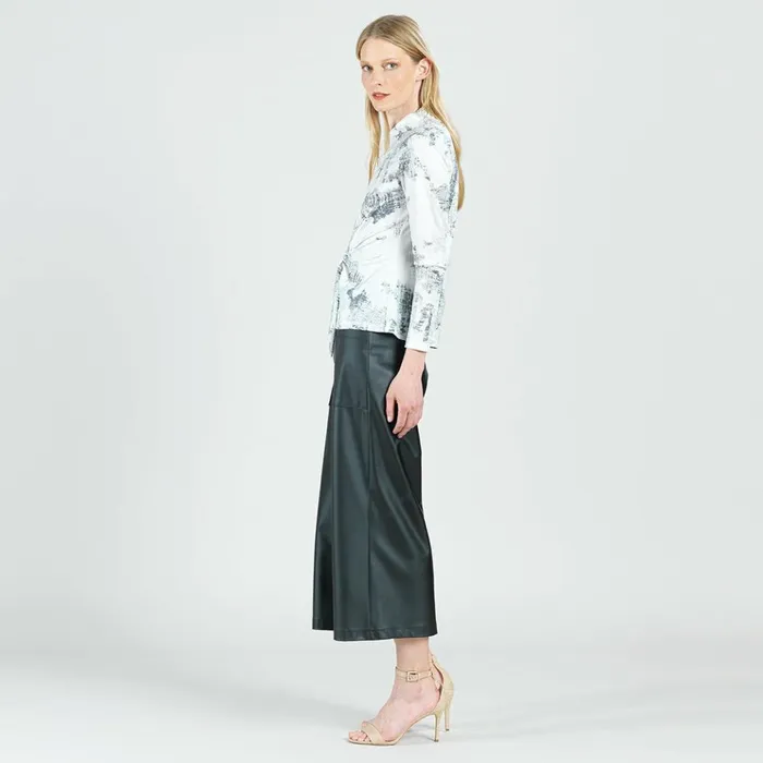 Foil Knit 8211 Center Front Tie Top 8211 Abstract Marble 8211 Final Sale Women Clara Sunwoo Tops Tunics