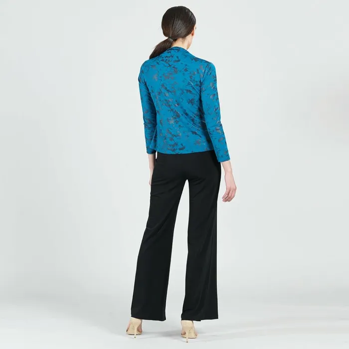 Foil Knit 8211 Center Front Tie Top 8211 Abstract Splatter 8211 Final Sale Women Clara Sunwoo Tops Tunics