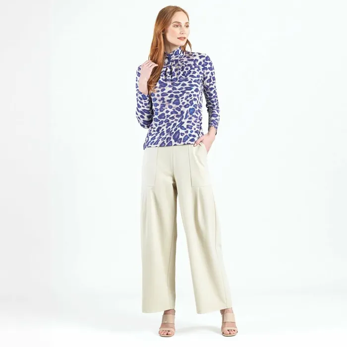 Foil Knit 8211 Mock Neck Pleated Detail Top 8211 Plum Cheetah 8211 Final Sale Women Clara Sunwoo Tops Tunics Foil Knit 8211 Mock Neck Pleated Detail Top 8211 Plum Cheetah 8211 Final Sale Women Clara Sunwoo Tops Tunics
