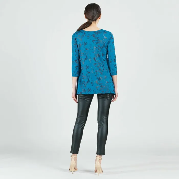 Foil Knit 8211 Parachute Hem Tunic 8211 Abstract Splatter 8211 Final Sale Women Clara Sunwoo Tops Tunics