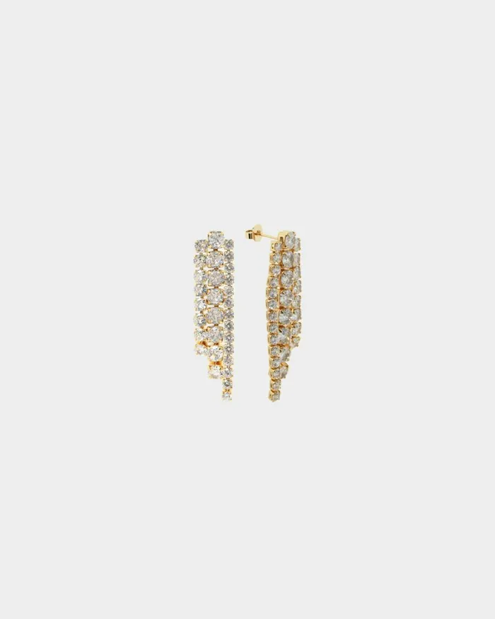 Forcast Abby 16k Gold Plated Earrings Goldsilver Women Earrings