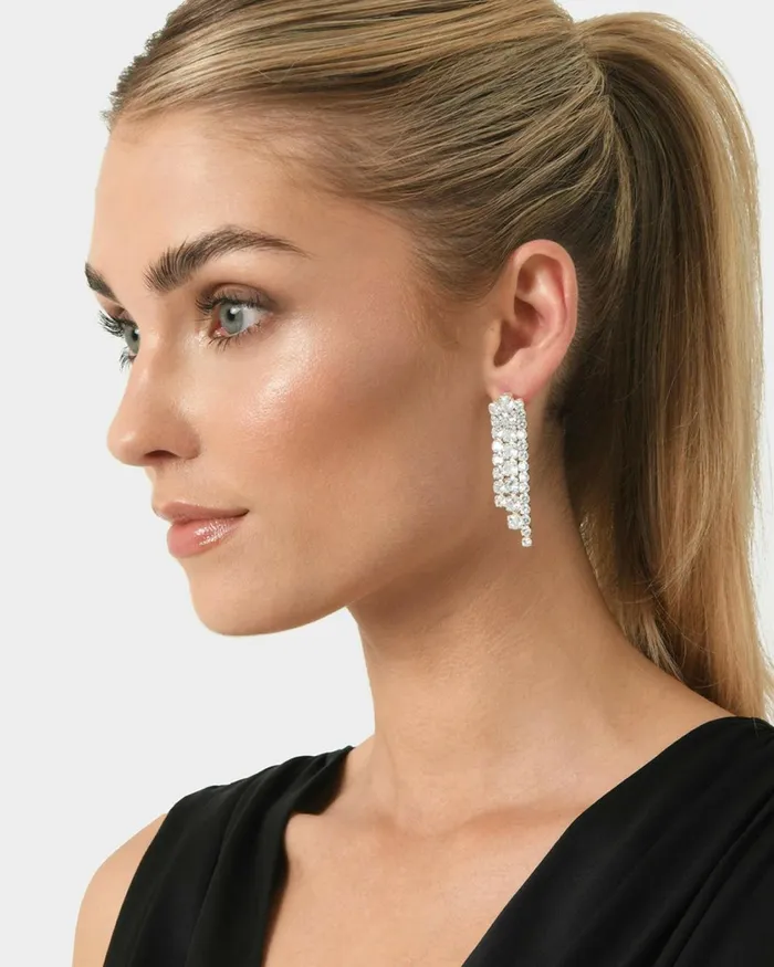 Forcast Abby Sterling Sil Plat Earring Goldsilver Women Earrings