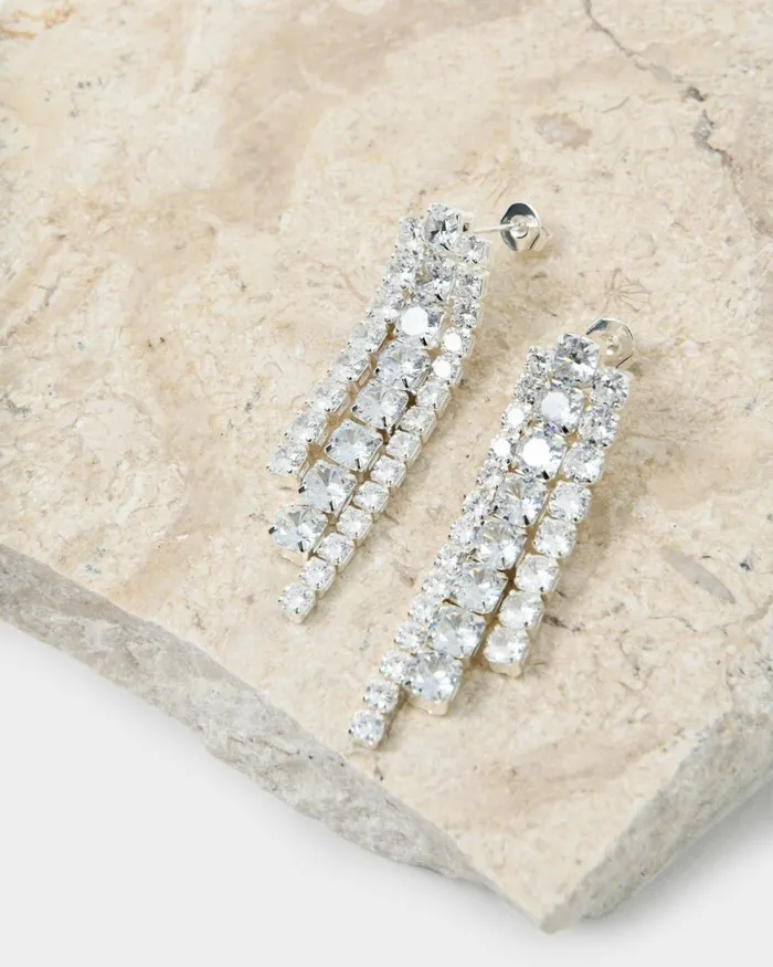Forcast Abby Sterling Sil Plat Earring Goldsilver Women Earrings