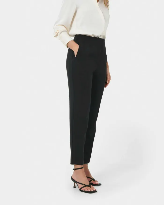 Forcast Ace Straight Leg Pants Blacktaupe Women Cropped Pants