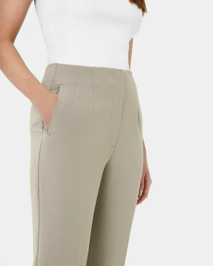 Forcast Ace Straight Leg Pants Blacktaupe Women Cropped Pants