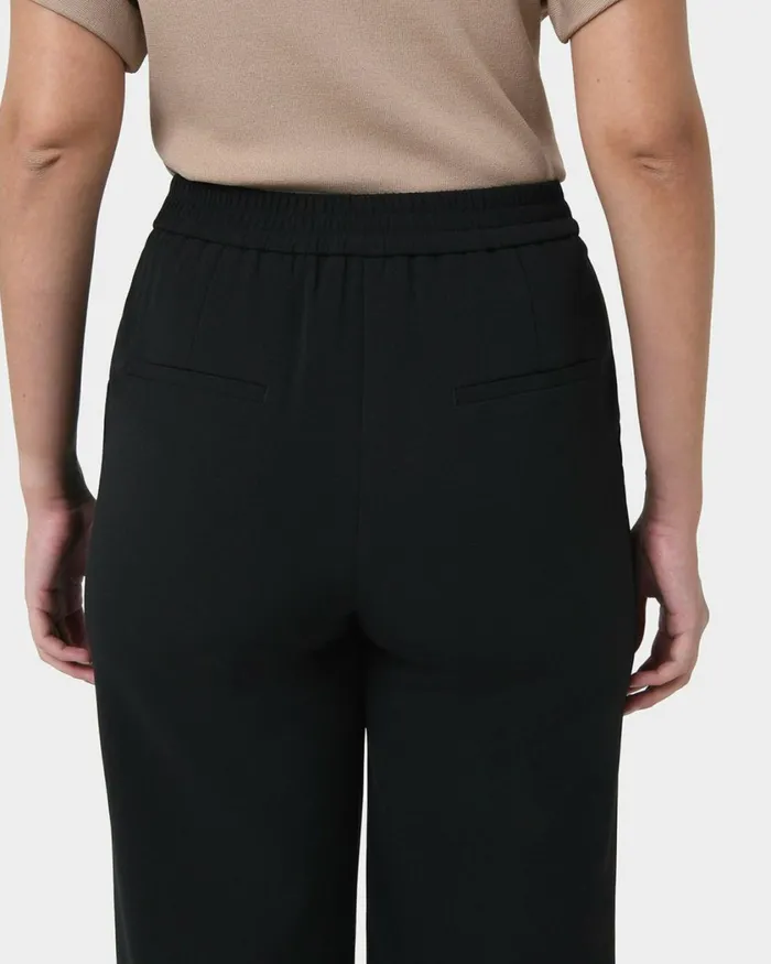 Forcast Ace Wide Leg Culotte Tanblack Women Cropped Pants