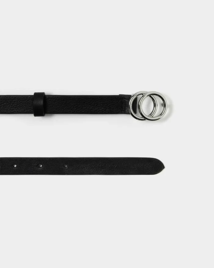 Forcast Aleah Leather Belt Black Women Belts