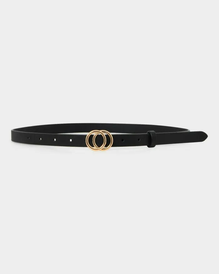 Forcast Aleah Leather Belt Black Women Belts